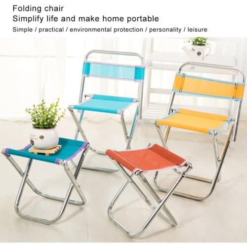 Mini Camp Fishing Stool Lightweight Camping Stool Portable Folding Chair Foldable Outdoor Chairs Travel Random Color