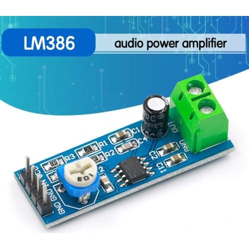 1PCS LM386 Audio Amplifier Module 200 Times 5V-12V Input 10K Resistance