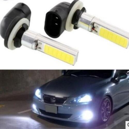 2Pcs Super Bright 880 881 H27 h3 921 912 COB LED Car Vehicle LED White Day Driving Fog Light Bulb Lamp