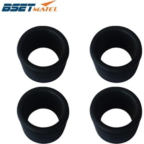BEST MATEL 4 PCS High quality UV stabilised Black Nylon Fishing Rod Holder Insert Protectors-Fishing Bait Board/Rocket Launcher