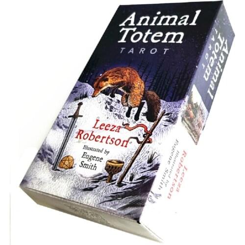 78pcs Animal Totem Tarot Cards Deck Card Games English Mysterious Divination Fate For Party Women Card Game Table Board Game