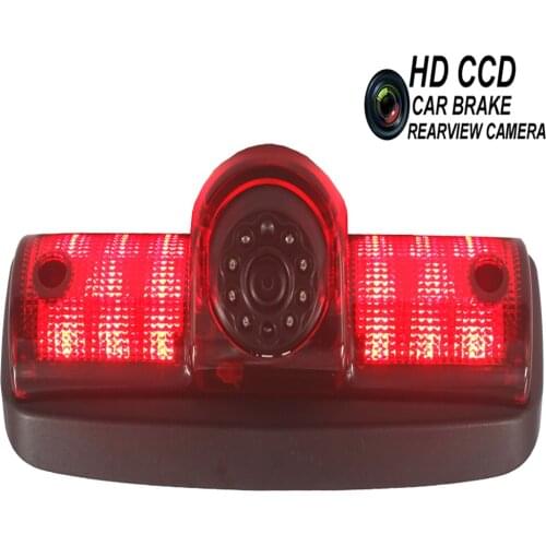 Car Rear View Camera Brake Led Light Backup Reverse Camera for RAM ProMaster Cargo Van Vehicle Parking Reversing Camera IR Light