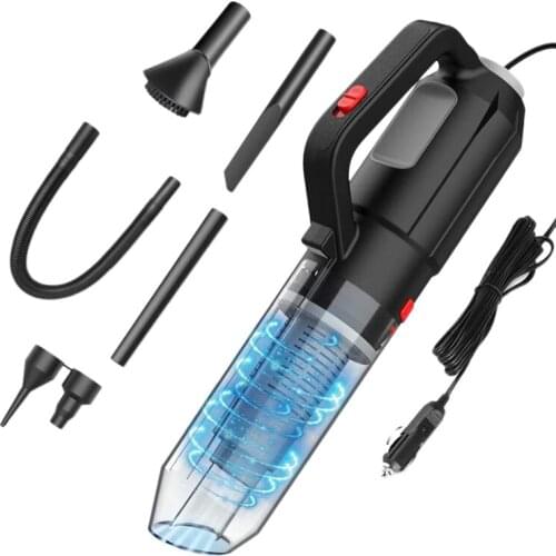 Car Vacuum Cleaner 120W 6500Pa Portable Handheld Vacuum with Inflation and Blowing Function for Car Interior Cleaning
