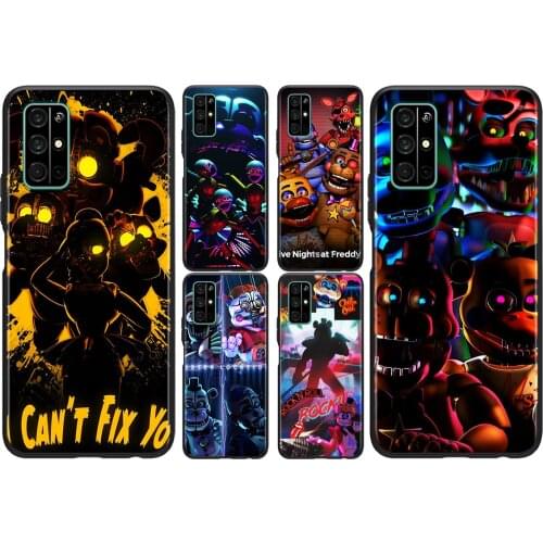 Cartoon Teddy Bear Five Nights Game For Huawei Honor 50 SE V30 View 20 V20 30i 30S 30 20S 20E 20i 20 Lite Pro Plus Phone Case