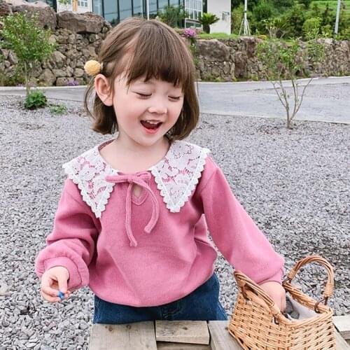 Bow Spring Autumn Tops Hoodies Girls Sweatshirts Coat Kids Outwear Teenager Children Clothes High Quality