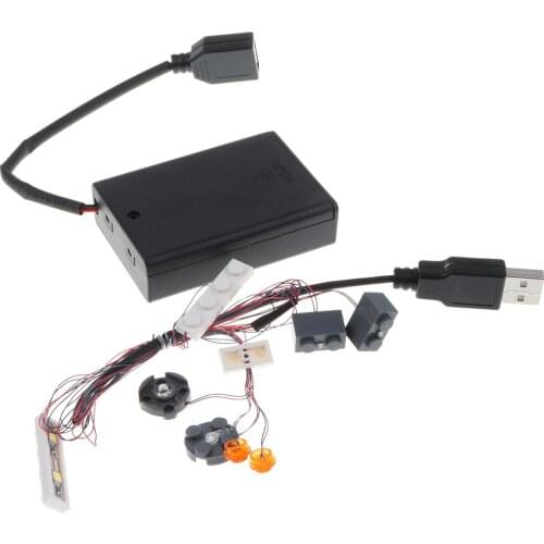 DIY Camper Van Build LED Lighting Kits for 10220 VW Model Car Assembly Parts