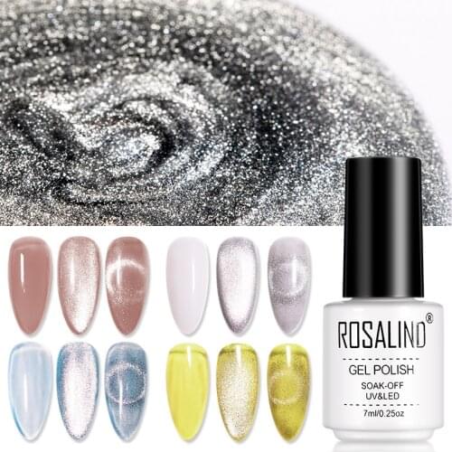 ROSALIND Cat Eyes Nail Gel Polish Magnet Strong Effect Magetic Stick Board For 9D Cat Eyes 3D Line Strip Effect Magnetic Pen New