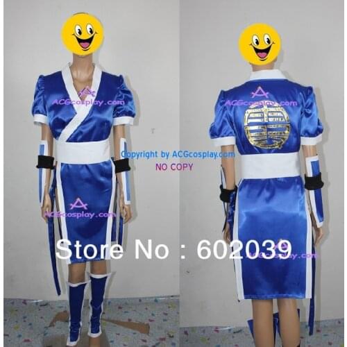 Dead or Alive kasumi Cosplay Costume blue color GOOD quality ACGcosplay