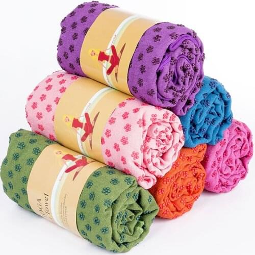 183*63cm 72''x24'' Non Slip Yoga Blanket Yoga Mat Cover Towel Anti Skid Microfiber Yoga Mat Towels Pilates Blankets Fitness