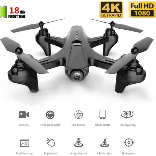 2021 New RC Drones 4k HD Dual Camera WiFi Fpv Drone 3-Level Flight Speed LED Light Headless ModeAltitude Hold Mode RC Quadcopter