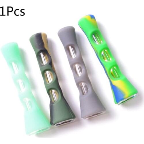 New Horn Straight Glass Tobacco Pipe Smoking Cigar Filter Accessory For Father Boyfriend Gift wholesales