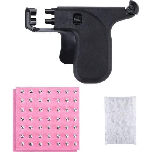 Body Piercing Gun With Ears Studs Tools Ear Nose Navel Piercing Tool Sterile With 98pcs Ear Studs 98pcs Earring Stoppers Gun Kit