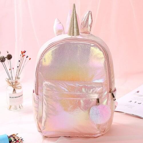 Unicorn Animal Waterproof Pu School Bag Backpack Children Kids Lovely Animal Backpacks Fashion Cartoon Purse
