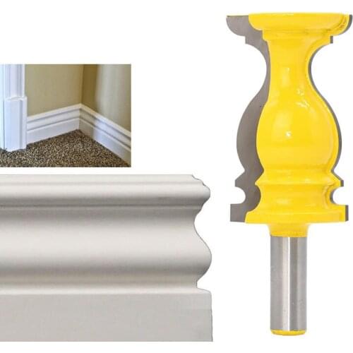 1Pcs 1/2 "Shank S Shaped Armrest Frame Molding Router Bit Ceiling Line Wall Board KnifeTenon Cutter Woodworking Milling Cutter