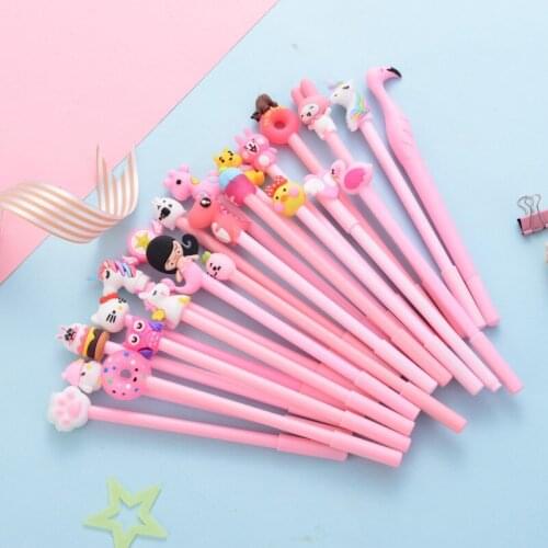 1PC Cute Anime Personality Water Pen,Various Styles,Multiple Colors Gel Pens, Cartoon Creative Signature Pens,Kawaii Stationery