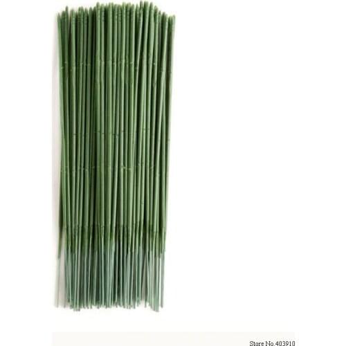 100 Pcs Flower Rod Wire Plastic Artificial Stem Gardening Potted Decoration Plant