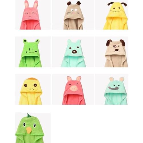 120x120cm Pure Cotton eco-friendly infant Bath Towel good air permeability lovely animal printing soft Comfortable towel coat