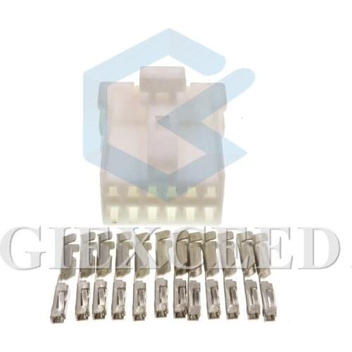 2 Sets 12 Pin MG610376 Wire Electric Housing Plug Plastic Automotive Cable Socket With Terminals