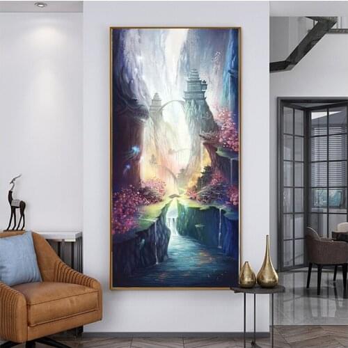 5D Diy diamond painting kit cross stitch landscape Scenes Full square Round drill Diamond embroidery Mosaic Wall StickerZP-022