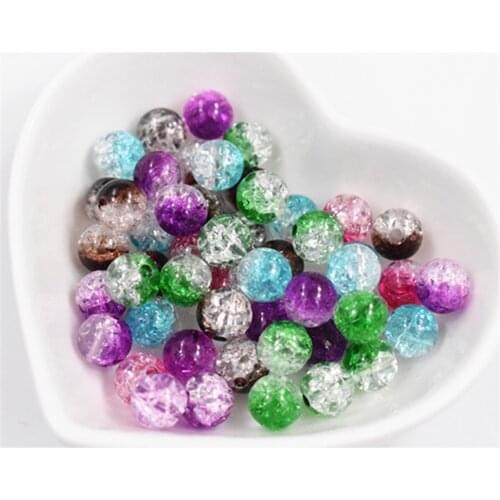 100pcs/lot 8mm Mixed Colors Acrylic Beads Loose Round Beads For Bracelet Necklace DIY Jewelry Accessories-B4-01