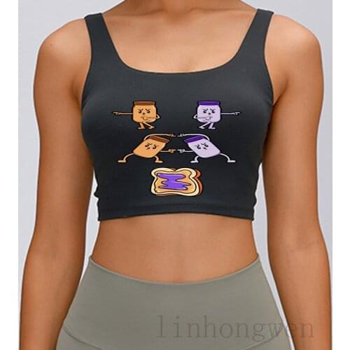 Peanut Butter Jelly Jelly Anime Manga Tank Top Anti-Wrinkle Sleeveless Spring Humor S-XXL Trend Design Tops Tee Vest