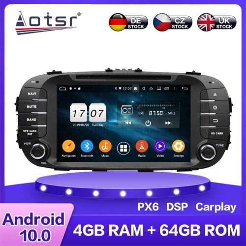 For KIA Soul 2014 - 2017 Android 10 Car HD Multimedia DVD Player 4G 64GB Auto GPS Navigation Stereo Radio Headunit DSP Carplay