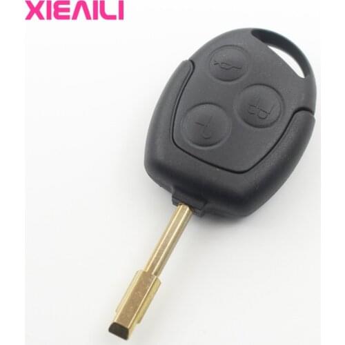 XIEAILI 10Pcs 3Button Transponder Remote Key Case Shell For Ford Focus/Mondeo/Festiva Key Fob Case S297