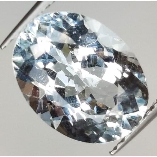 3.58ct Aquamarine oval cut 11.8x8.8mm