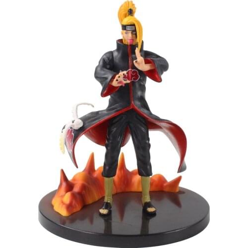 17cm Anime Naruto Akatsukie Gk Statue Figurine Deidara PVC Action Figure Toys Collection Model Doll