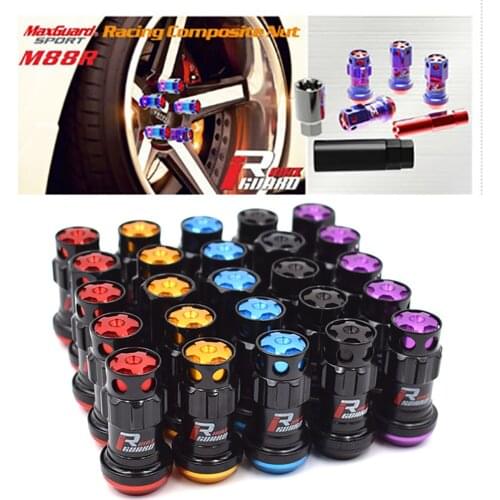 R40 Style Racing Composite 44mm Wheel Rims Lug Nuts 20pcs/set M12x1.5/1.25