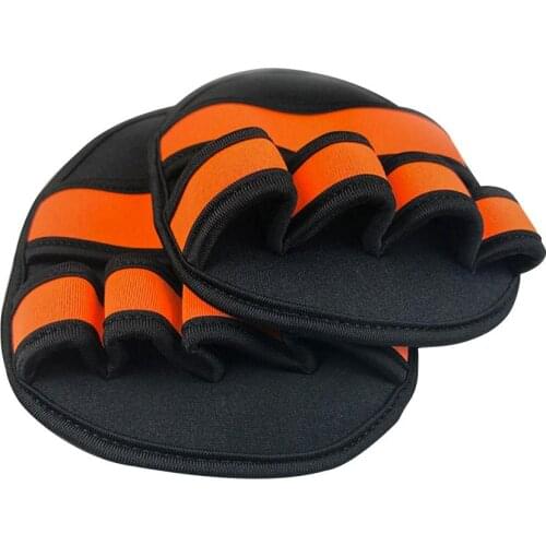 Hot Sale Training Gloves Delicate Design 2pcs Training Gloves Non-slip Gym Fitness Palm Grip Pads Protector Free Size