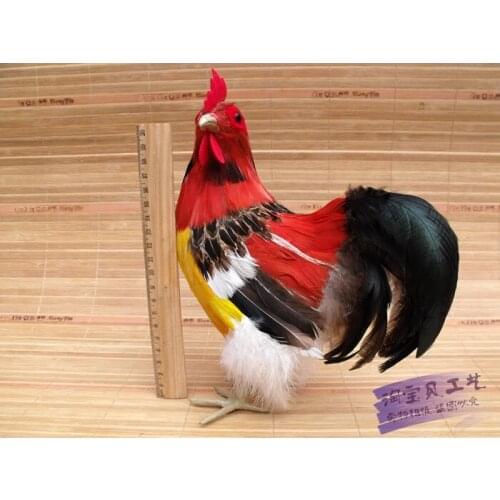 Lovely simulation chicken toy polyethylene & furs cock doll gift about 24x10x20cm 0788
