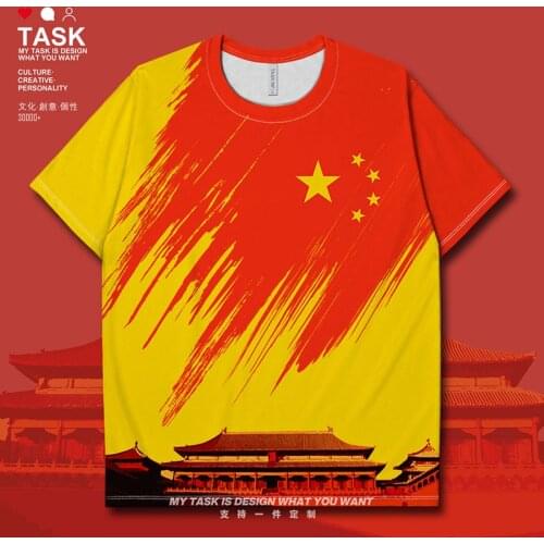Peoples Republic of China CHN Quick Dry t shirt sports tops Fitness tracksuit mens shirts clothing fashion new clothes summer