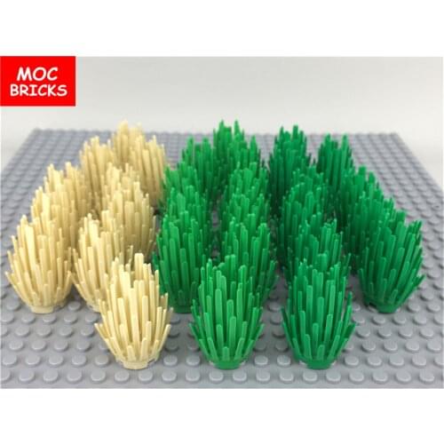 10pcs/lot MOC Bricks Bush 6064 Garden Plants DIY Blocks educational Building Block figure Compatible Assemble Particles
