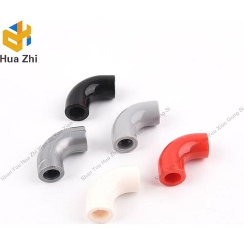 Building Blocks Parts 25214 10PCS Brick Round 1 x 1 diameter Tube with 90 Degree Elbow (2 x 2 x 1) LEGOING MOCS Education"