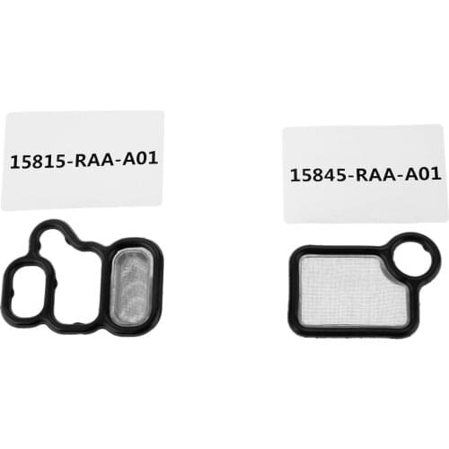 Mgoodoo VTEC Solenoid Gasket Spool Valve Filter For Honda Accord CR-V Element Fit Acura RDX RSX TSX 15815-RAA-A01 15845-RAA-A01