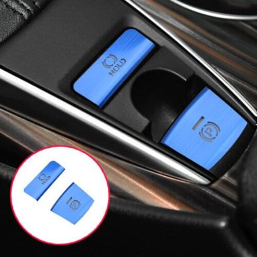 Aluminum Alloy Car Electronic Handbrake Central Control Button Decoration Stickers for The Eighth Generation Toyota Camry