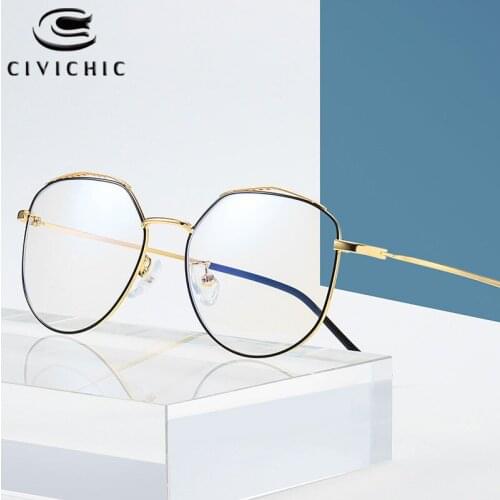 New Blu-ray Anti-Blu-ray Glasses Universal Computer Mirror 1902 Metal Multilateral Retro Mirror Cell Phone Glasses COG02