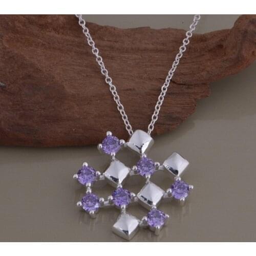 Wholesale High quality silver plated Fashion jewelry chains necklace pendant WN-1229