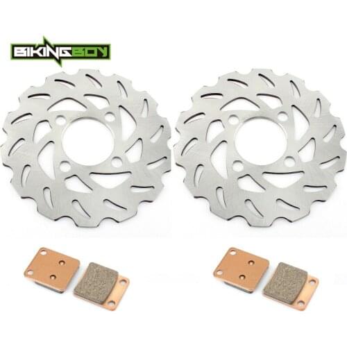 BIKINGBOY Front Brake Discs Disks Rotors Pads Raptor YFM 125 R 11 12 13 YFS 200 R Blaster 03-06 YFM 250 Beartracker 01 02 03 04