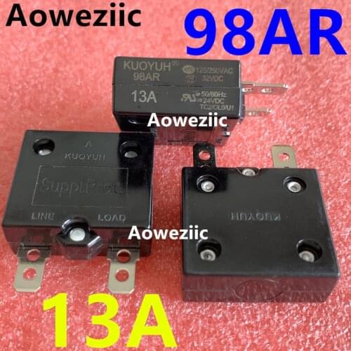 2Pcs KUOYUH 98AR 13A Breaker Automatic Reset Overcurrent Overload Protector Motor Protection Switch Leakage Protector Fuse