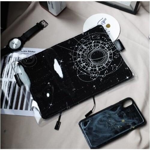 The zodiac universe Egypt A5 A6 Transparent hobo specifications pvc cover protect notebook bookbinders protective case hobo