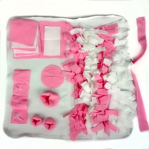 Detachable Fleece Pads Dog Mat Pet Dog Snuffle Mat Pet Sniffing Training Blanket Relieve Stress Nosework Puzzle Toy Pet Nose Pad