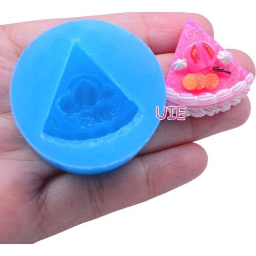 GYL366U 30.4mm x 28.4mm Cake Silicone Mold Fondant Cake Decoration Candy Resin Clay Earrings Necklace Craft Soap Candle