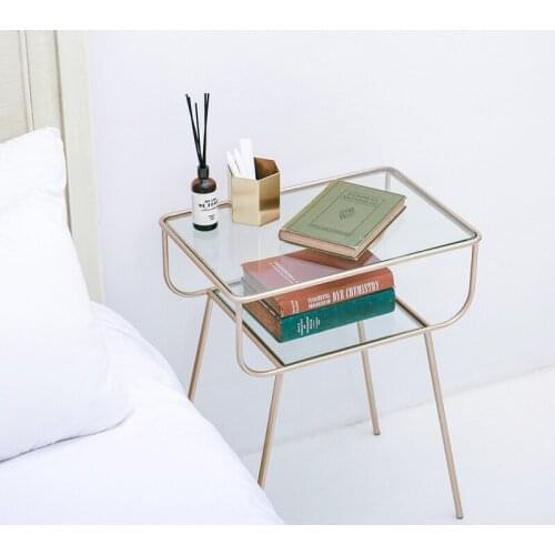 GY Nordic Side Table Corner Table Modern Minimalist Living Room European Small Coffee Table Mobile Side Table