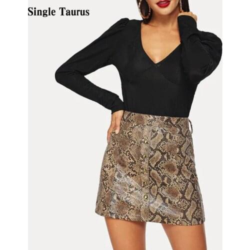 Female Leopard Print Sexy Skirts Fashion Streetwear Mini PU Faldas Harajuku Sexy Women Skirt Femme Jupes Faldas Mujer Moda 2020