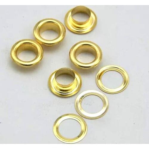 0.375" (3/8") Gold metal Grommets & Washers