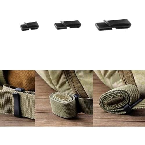 1'' 1.5'' 2'' strap Belt end clip hike outdoor military attach adjust keeper tactical backpack bag camp molle webbing buckle