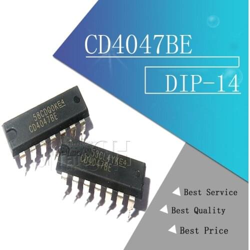 10PCS CD4047BE DIP14 CD4047 DIP 4047BE new and original IC