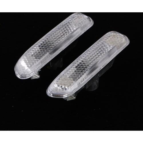 2Pcs Side Marker Car Lights Chrome Silver Bulbs Lights for BMW 3 Series E46